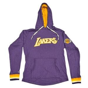 Mitchell & Ness Lakers HWC Hoodie Purple Gold Script Men's M